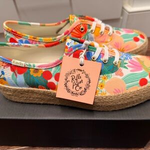 NIB Keds x Rifle Paper Co Espadrille Platform Sneakers – Women’s 8 – Floral